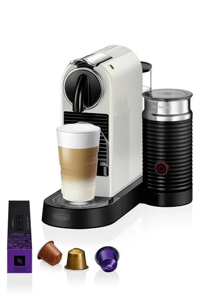 De’Longhi CitiZ & Milk EN267.WAE Nespresso Capsule Coffee Machine – White