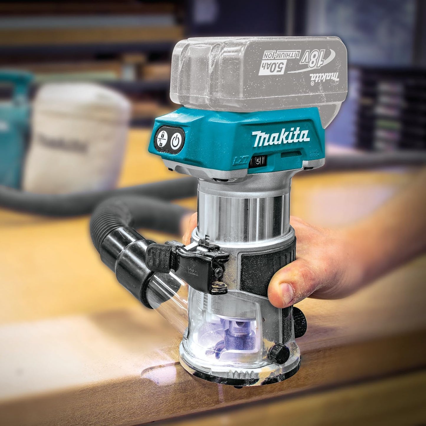 Makita 18 V Akku-Fräse DRT50ZJX2