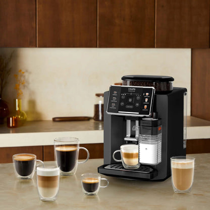 KRUPS Sensation Milk EA912HF0 Automatic Bean Coffee Machine – Black