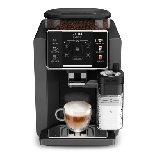 KRUPS Sensation Milk EA912HF0 Automatic Bean Coffee Machine – Black
