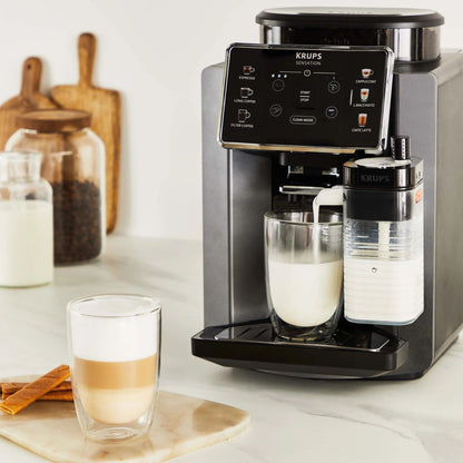 KRUPS Sensation Milk EA912HF0 Automatic Bean Coffee Machine – Black